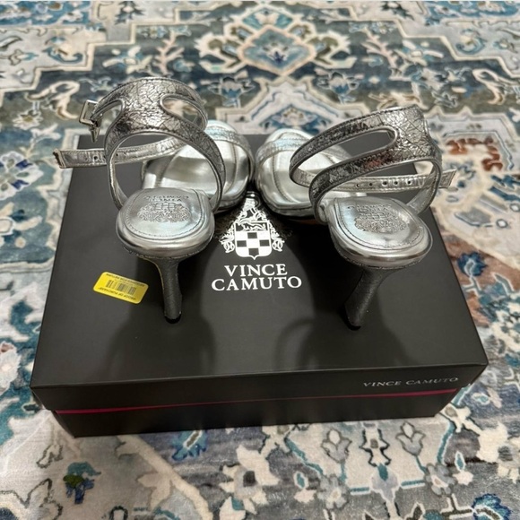 Vince Camuto Shoes - Vince Camuto Silver Strappy Heels